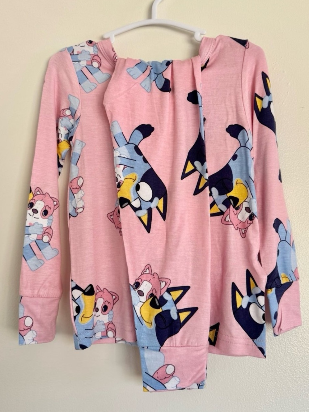 Pink Cartoon Animal Long Sleeve Top